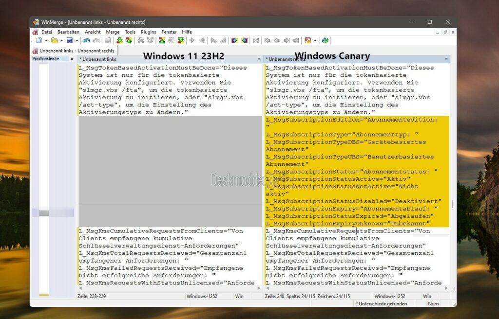 Entradas descubiertas en el archivo de configuración INI que sugieren una suscripción en Windows