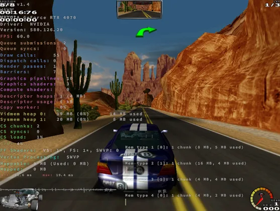 Ha llegado la nueva versión de D7VK 1.4 la cual mejora la compatibilidad de juegos D3D6 y D3D5 en Linux