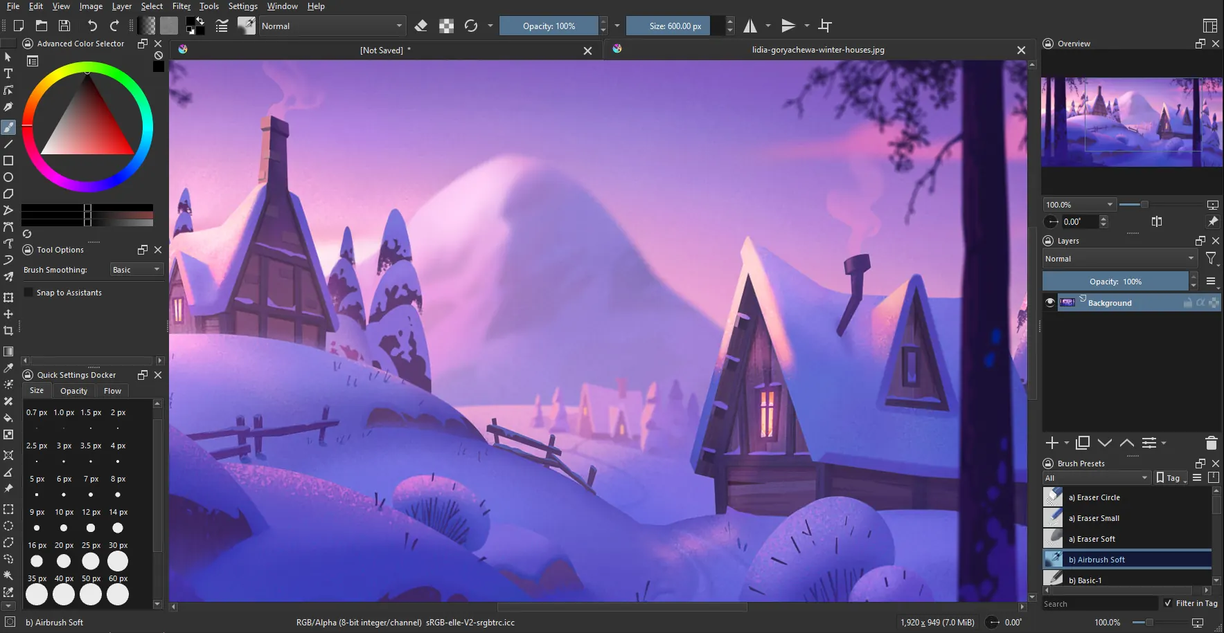 Ha arribado la primera versión beta de Krita 6.0 la cual se basa en Qt6 y mejora la compatibilidad con Wayland