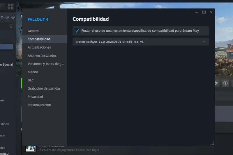 Así se instala rápido y fácil Proton-CachyOS en Steam para Fedora
